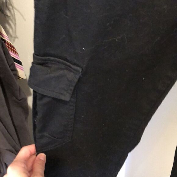 Bebe black cargo pants sz 27 - Picture 3 of 5